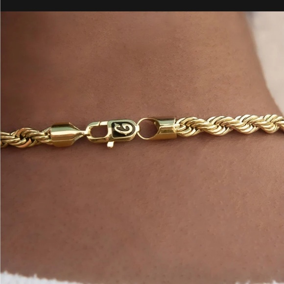 GLD 18k Authentic Yellow Gold 20” Rope Chain, 6mm - Picture 6 of 11